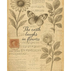 New! BOTANICAL 1 Decoupage Paper Mint by Michelle | A3 or A1 | PAIRS Collection