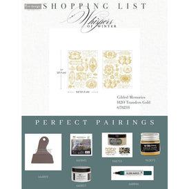 NEW Gilded Memories GOLD FOIL H2O Transfer by Redesign With Prima | 8.5” x 11”