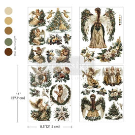 NEW Heavenly Wings Middy Furniture Transfer by Redesign With Prima | 8.5” x 11” x 4 sheets! | Whispers of Winter Collection
