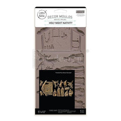 New! HOLY NIGHT NATIVITY Decor Mould by Redesign With Prima | 5" x 10" x 8mm