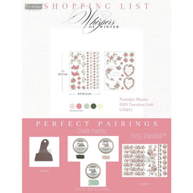 NEW Nostalgic Blooms H2O Transfer by Redesign With Prima | 8.5” x 11”