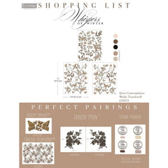 NEW Quiet Contemplation Middy Furniture Transfer by Redesign With Prima | 8.5” x 11” | Branch Harmony Collection