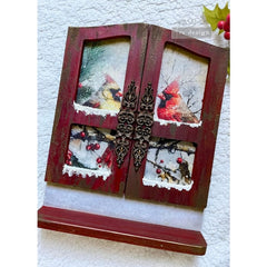 New! Redesign With Prima CRIMSON NOEL A4 Decoupage Fibre