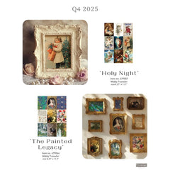New! Redesign With Prima FLORAL AMBIANCE A4 Décor Transfer | Vintage Floral Rub-On Transfer for Furniture, Crafts & Upcycling