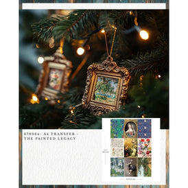 New! Redesign With Prima THE PAINTED LEGACY A4 Décor Transfer | Fine Art Rub-On for Furniture, Mixed-Media & Artistic Décor