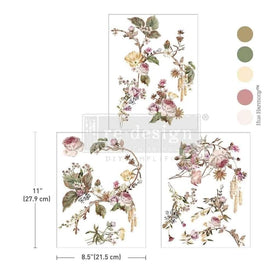 NEW Rosette Royale Middy Furniture Transfer by Redesign With Prima | 8.5” x 11” | Branch Harmony Collection