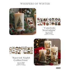 NEW Sacred Night Collection Middy Furniture Transfer by Redesign With Prima | 8.5” x 11” x 4 sheets! | Whispers of Winter Collection