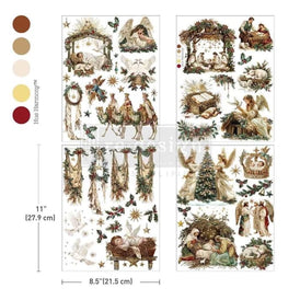 NEW Sacred Night Collection Middy Furniture Transfer by Redesign With Prima | 8.5” x 11” x 4 sheets! | Whispers of Winter Collection