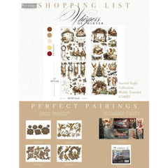 NEW Sacred Night Collection Middy Furniture Transfer by Redesign With Prima | 8.5” x 11” x 4 sheets! | Whispers of Winter Collection