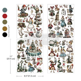 NEW Whimsical Holiday Dreams Middy Furniture Transfer by Redesign With Prima | 8.5” x 11” x 4 sheets! | Whispers of Winter Collection
