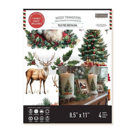 NEW Yuletide Nostalgia Middy Furniture Transfer by Redesign With Prima | 8.5” x 11” x 4 sheets! | Whispers of Winter Collection
