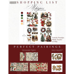NEW Yuletide Nostalgia Middy Furniture Transfer by Redesign With Prima | 8.5” x 11” x 4 sheets! | Whispers of Winter Collection