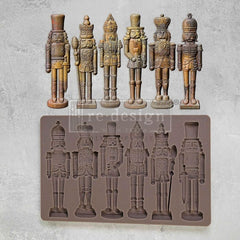 Nutcracker Magic Decor Mould by Redesign With Prima | 5" x 8" x 8mm | Christmas Collection