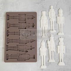 Nutcracker Magic Decor Mould by Redesign With Prima | 5" x 8" x 8mm | Christmas Collection