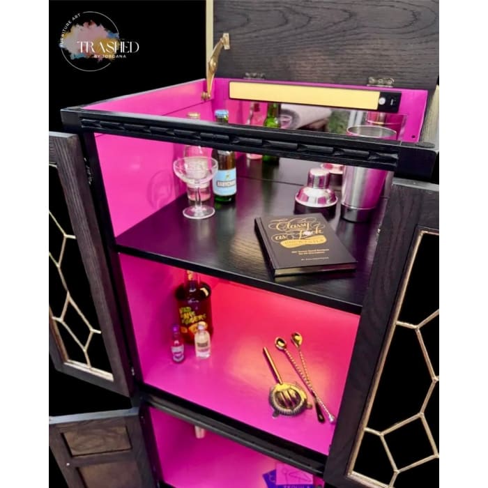 Oak Cocktail Cabinet | Luxury Drinks Bar by Trashed