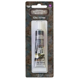 OLD SILVER Gilding Wax – Redesign with Prima & Finnabair Art Alchemy Metallique Wax 20ml | Metallic Craft and Furniture Finish