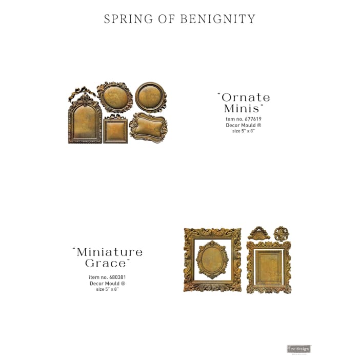 Ornate Frames Silicone Mould | Miniature Grace | Redesign with Prima