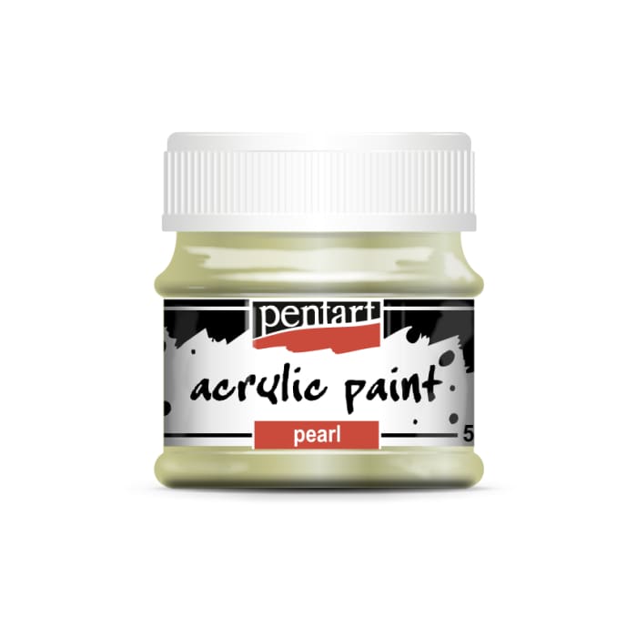 Pearl Acrylic Paint | GREEN | Pentart | 50ml - Metallic