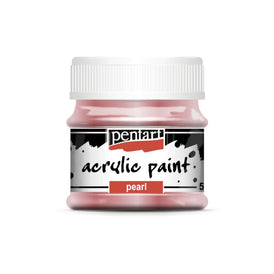 Pearl Acrylic Paint | PINK | Pentart - Metallic Paint