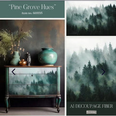 Pine Grove Hue A1 Decoupage Paper by Redesign With Prima | 23.4” x 33.1”