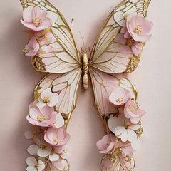 Pink Butterfly Decoupage Paper by MINT by Michelle | A3 or A1