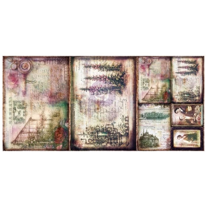 MECHANICAL ORCHARD, Redesign with Prima A3 Decoupage Fibre Paper Pack