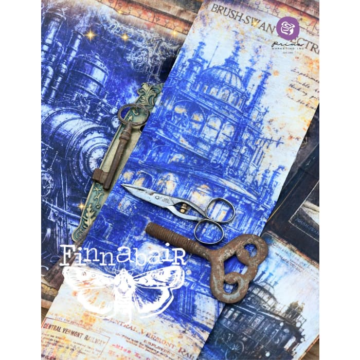 Prima Marketing x Finnabair STEAMBOUND VISIONS A3 Decoupage