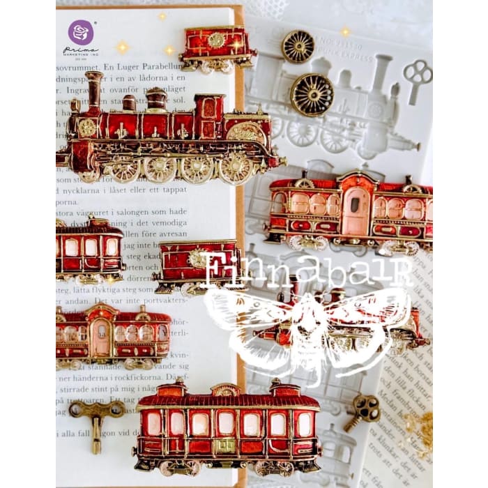 STEAMPUNK EXPRESS Silicone Mould, Redesign With Prima 5x8"