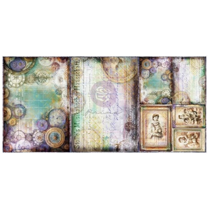 TIME WHISPERS, Redesign with Prima A3 Decoupage Fibre Paper Pack