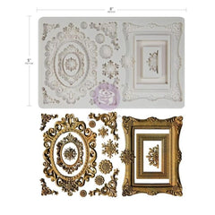 WINTER FRAMES Silicone Mould, Redesign With Prima 5x8"