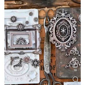 Prima Marketing x Finnabair WINTER FRAMES Silicone Mould