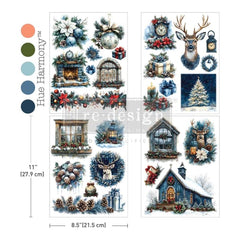 QUIET COUNTRY BLUE Middy Transfer, Redesign with Prima 8.5x11” x4