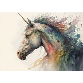 Rainbow Unicorn A1 Decoupage Paper | Vibrant Fantasy Unicorn Design for Furniture, Art & Craft Projects | Three Yellow Goats