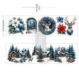 Redesign with Prima BLUE RIDGE WINTER Luxe Transfer