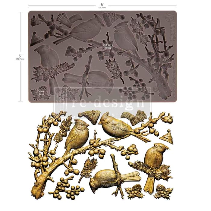 Redesign with Prima CARDINAL GRACE Silicone Mould 5x8”