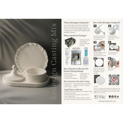 Redesign With Prima CASTING MIX Kit – Complete DIY Starter Set with Silicone Mould, Mixing Cups, Sticks for Coasters, Ornaments & Home Décor