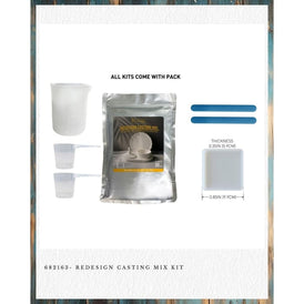 Redesign With Prima CASTING MIX Kit – Complete DIY Starter Set with Silicone Mould, Mixing Cups, Sticks for Coasters, Ornaments & Home Décor