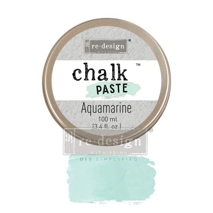 Redesign with Prima Chalk Paste 100ml - Aquamarine - Pastes