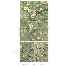 Chirping Bliss A3 Decoupage Fibre Paper | Redesign with Prima 3 Pack