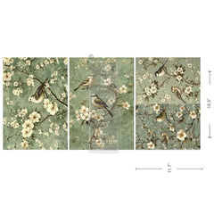 Chirping Bliss A3 Decoupage Fibre Paper | Redesign with Prima 3 Pack