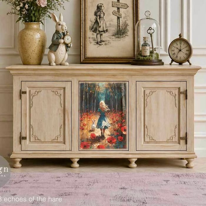 Redesign with Prima ‘Echoes Of The Hare’ A2 Decoupage Fibre
