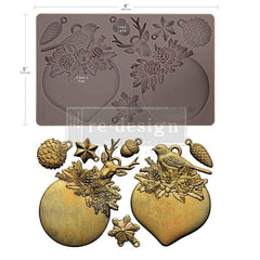 Redesign with Prima EVERGREEN ANTLER EMBLEM Silicone Mould 5x8”