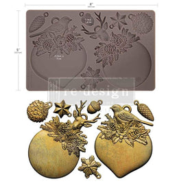 Redesign with Prima EVERGREEN ANTLER EMBLEM Silicone Mould 5x8”