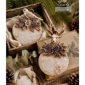 Redesign with Prima EVERGREEN ANTLER EMBLEM Silicone Mould