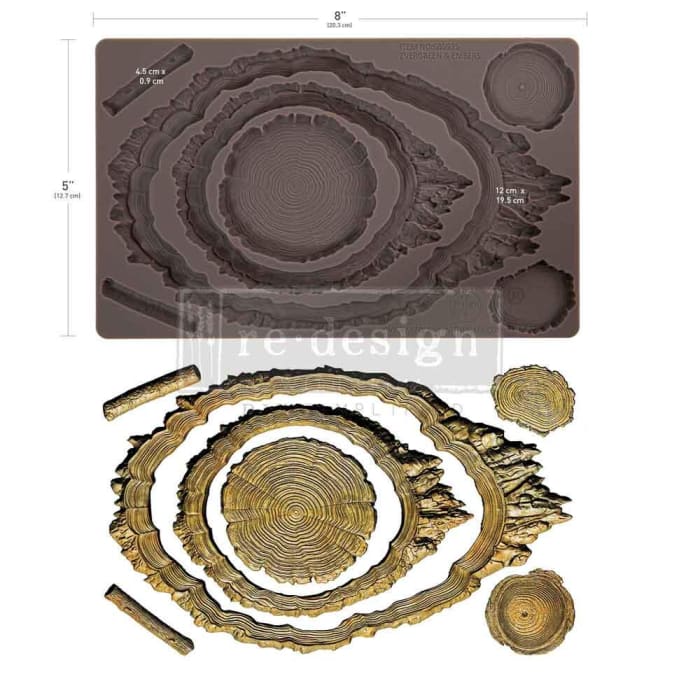 Redesign with Prima EVERGREEN & EMBERS Silicone Mould 5x8”