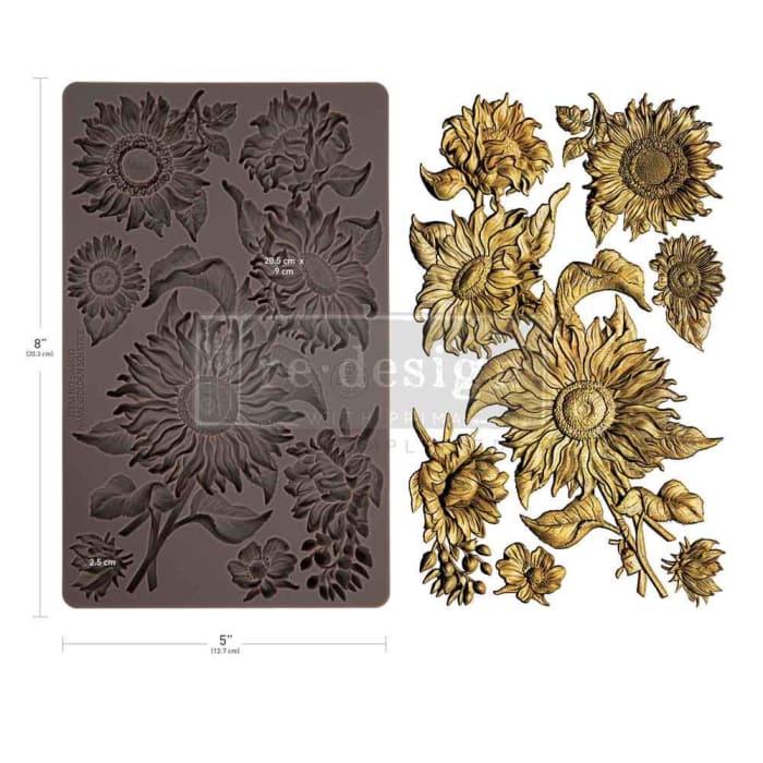 Redesign with Prima GOLDEN SOLSTICE Silicone Mould 5x8”