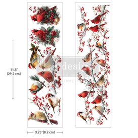 Redesign with Prima HOLLYWING CARDINAL Luxe Transfer 3.25x11.5”