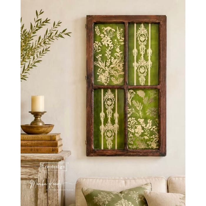 Redesign with Prima LUXE FOLIAGE Gold Decor Transfer 18x24”
