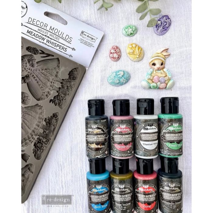 Redesign With Prima Meadow Whispers Silicone Mould 5x8’’