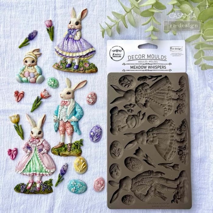 Redesign With Prima Meadow Whispers Silicone Mould 5x8’’